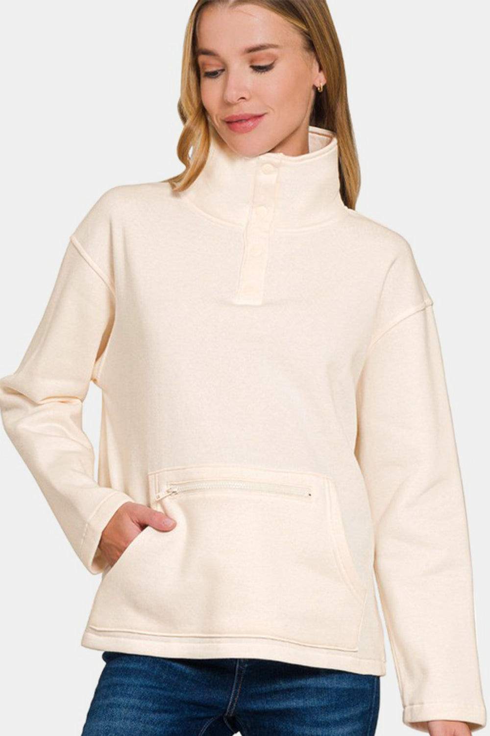 Pure Elegance Turtleneck Sweatshirt